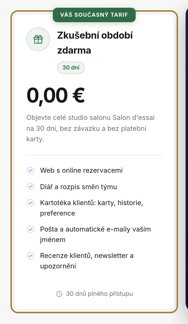 Vaše aktuální situace.