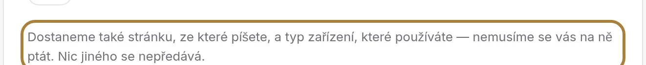 Co dostaneme navíc: stránku a zařízení.