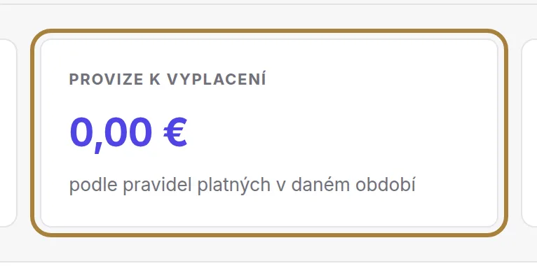 Celková částka k vyplacení.