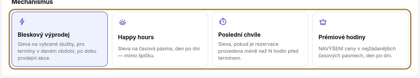 Mechanismus rozhoduje o všem.