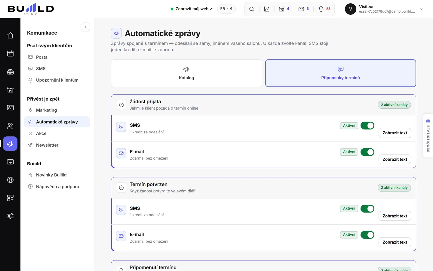 Automatické e-maily.