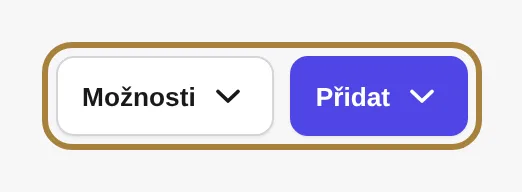 Přidat, a Možnosti: odkaz pro rezervaci, hromadné ceny, export, tisk.