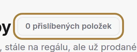 Přislíbeno, ale ještě neodesláno.