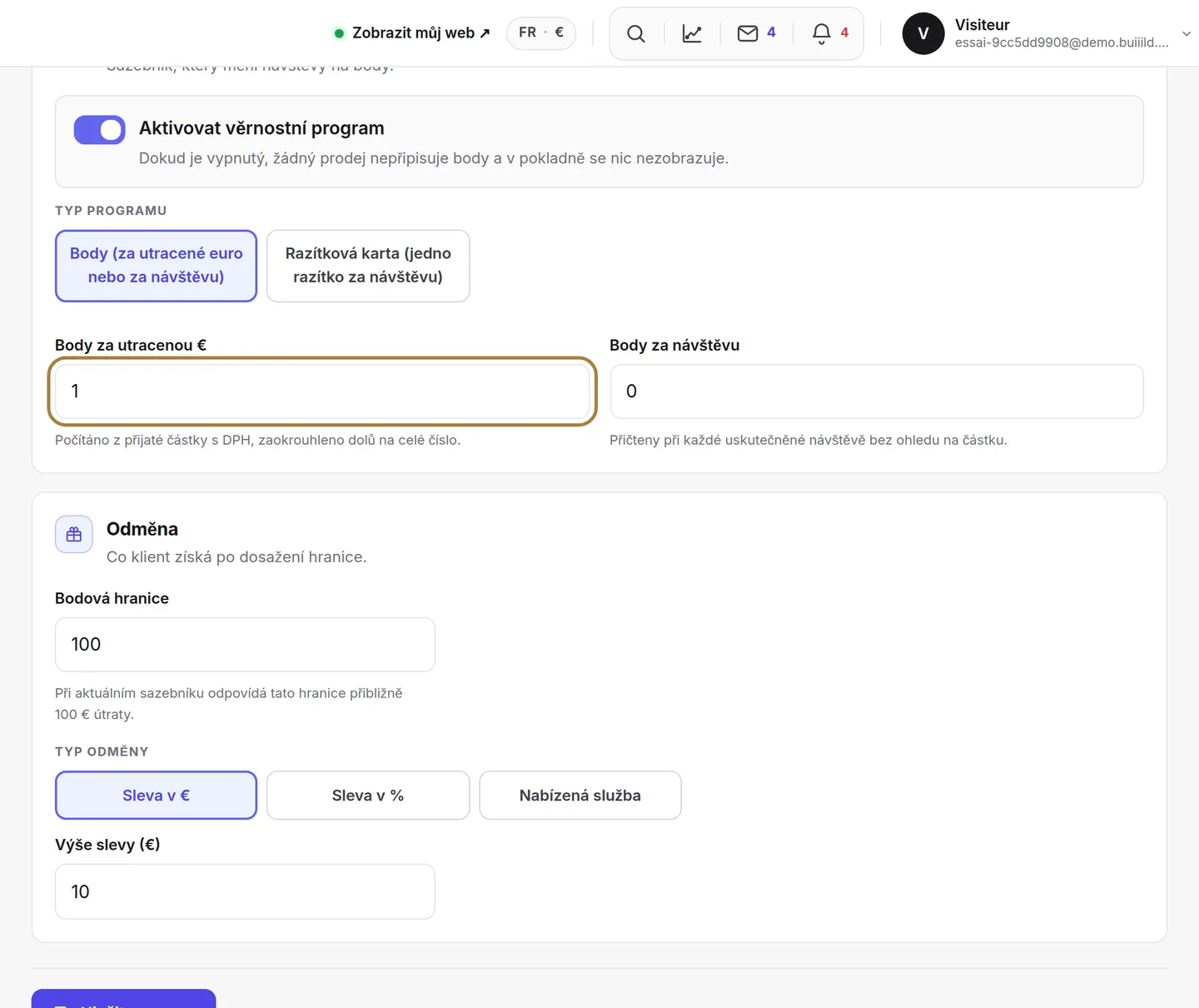 Věrnostní program | Buiiild.com