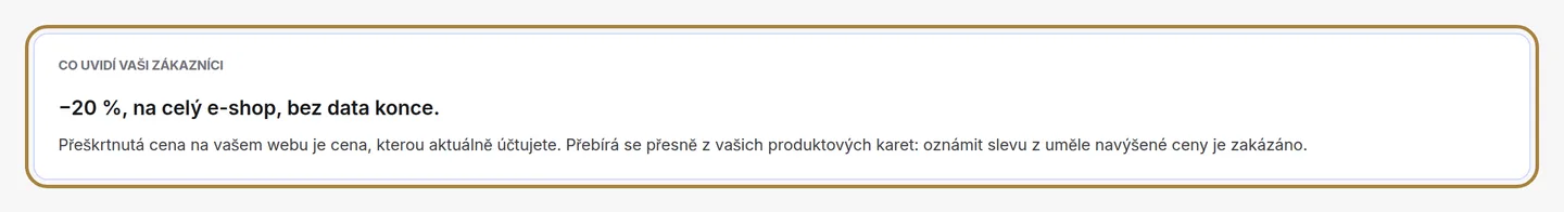 Operace: náhled popisuje, co vaše klientky uvidí.