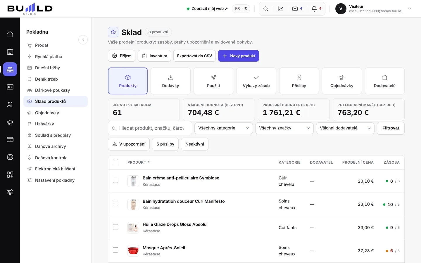 Správa skladu | Buiiild.com