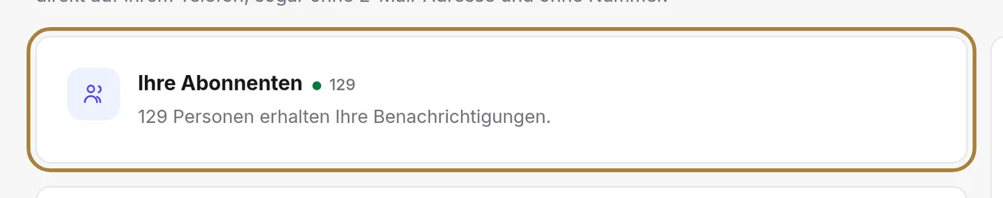 Wer sie erhält: die Besucher, die die Benachrichtigungen akzeptiert haben.