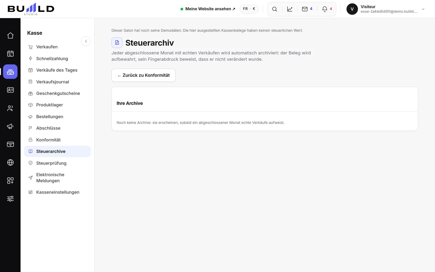 Ihre monatlichen Steuerarchive. | Buiiild.com