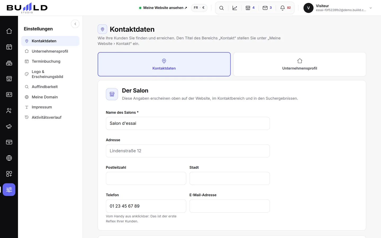 Ihre Kontaktdaten.