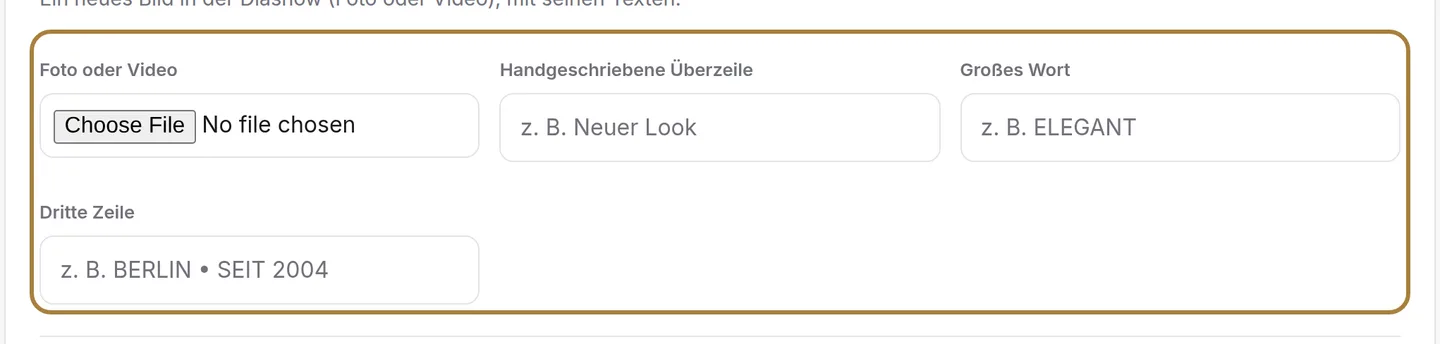 Ein Visual hinzufügen.