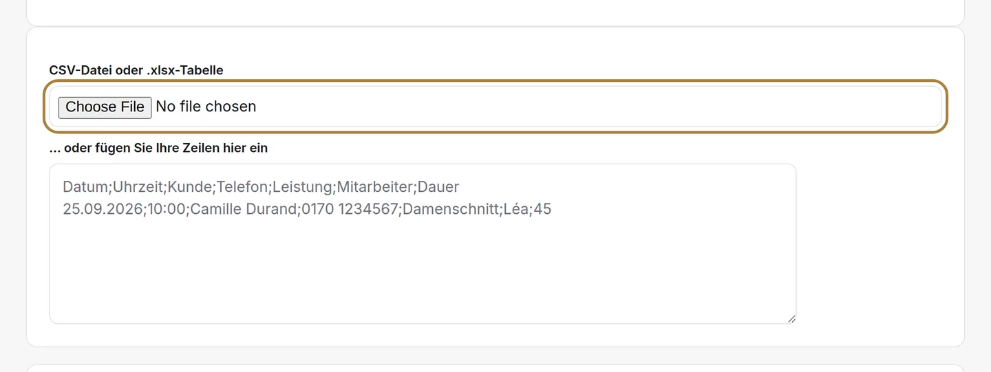 Die exportierte Datei oder eingefügte Zeilen. | Buiiild.com