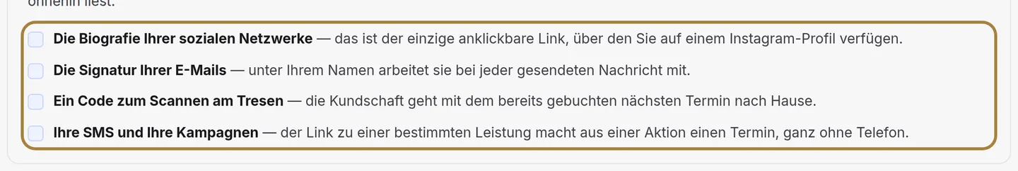 Wo Sie sie platzieren.