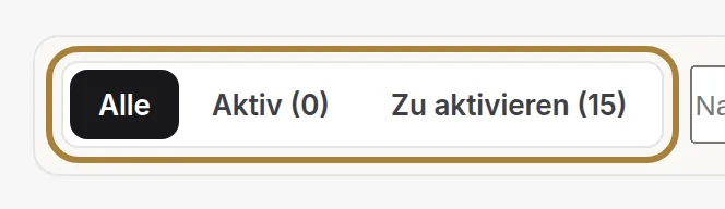 „Aktiv": was Ihre Kundinnen gerade erhalten.