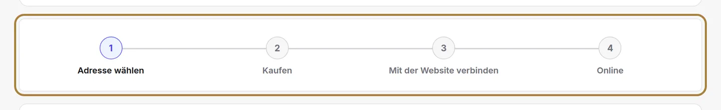 Der Ablauf in vier Schritten.