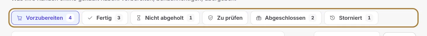 Den Fortschritt verfolgen.