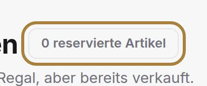 Versprochen, aber noch nicht abgegangen.