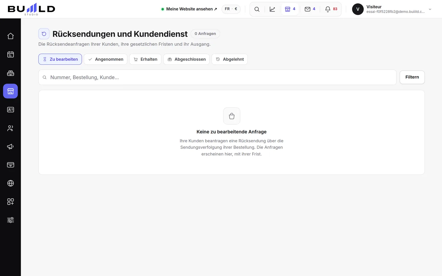 Die Rücksendungen Ihrer Kunden.