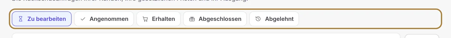 Nach dem geordnet, was noch zu tun ist.
