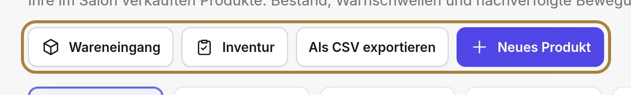 Die Handgriffe des Tages.