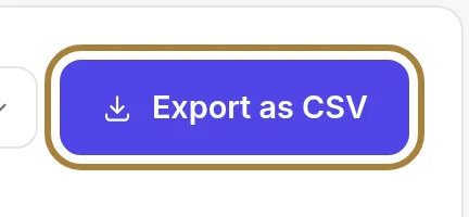 Exporting as CSV.