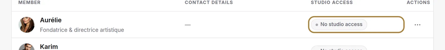 Working here isn't the same as opening the software: access is granted separately.