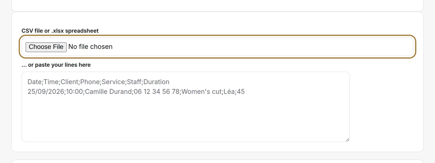 The exported file, or pasted lines. | Buiiild.com