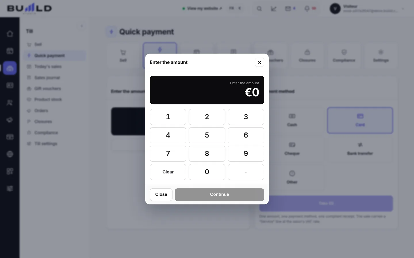 Quick payment.