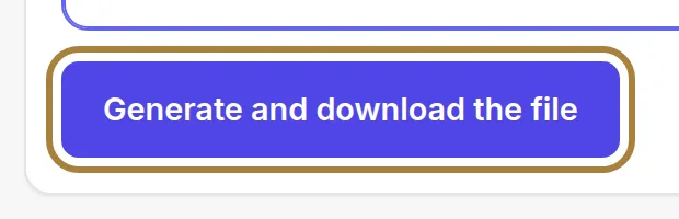 Generating and downloading the file. | Buiiild.com