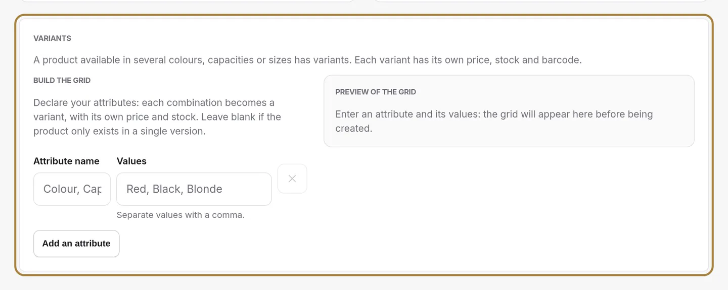 Sizes and shades, right away.