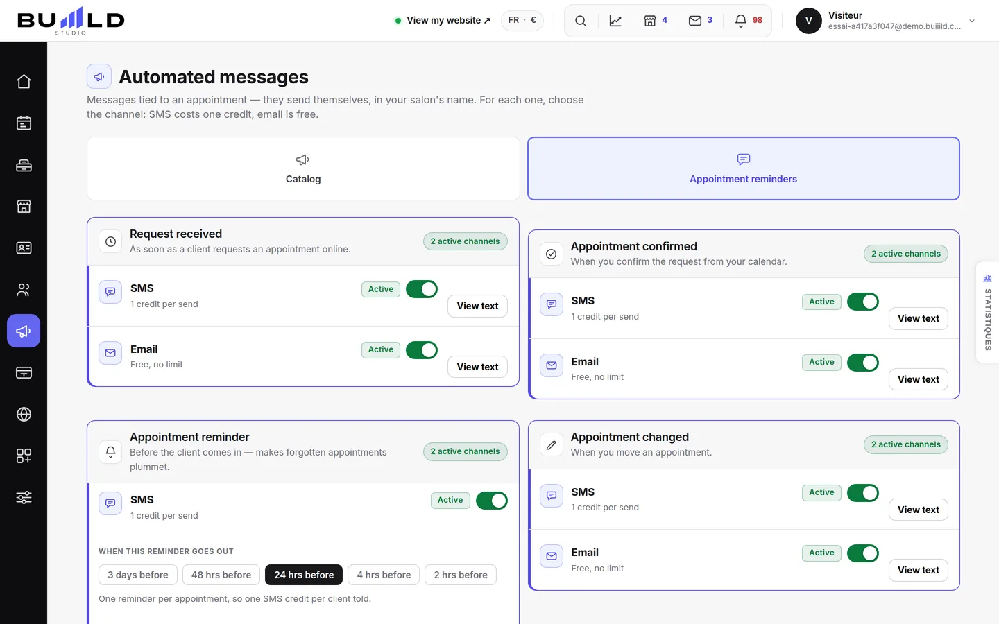 Automatic SMS.