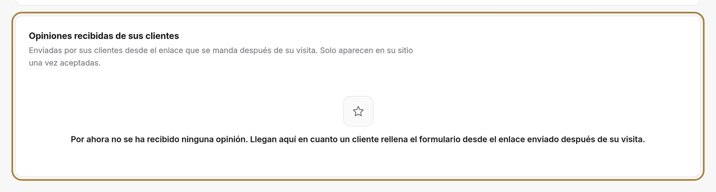 Las reseñas recibidas de sus clientes: aceptar, modificar, responder, eliminar.