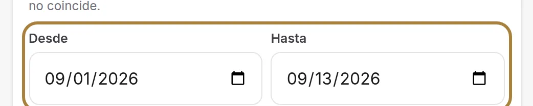 El archivo de un periodo: dos fechas, un archivo.