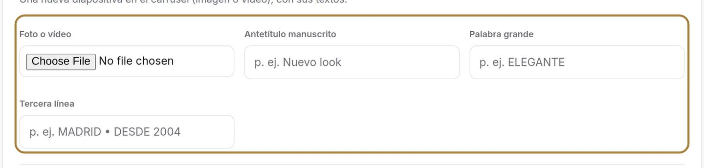 Añadir un visual.