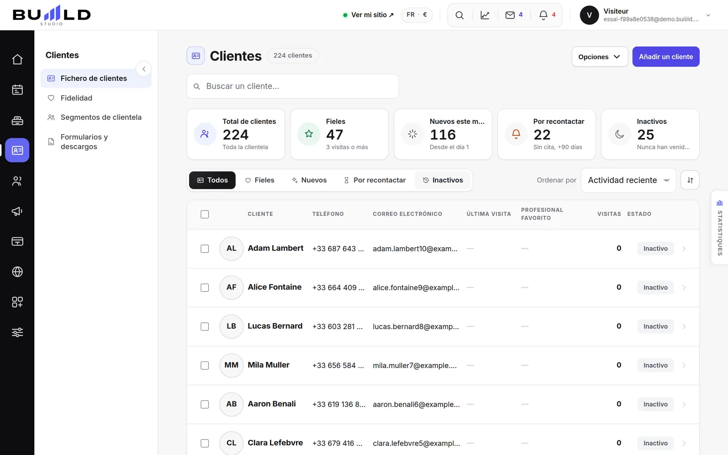 Fichero de clientes | Buiiild.com