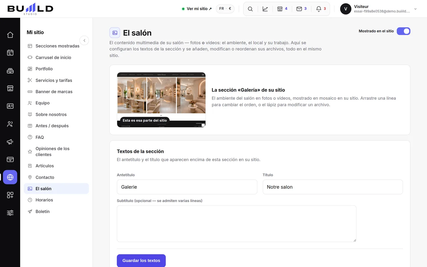 Web del salón | Buiiild.com