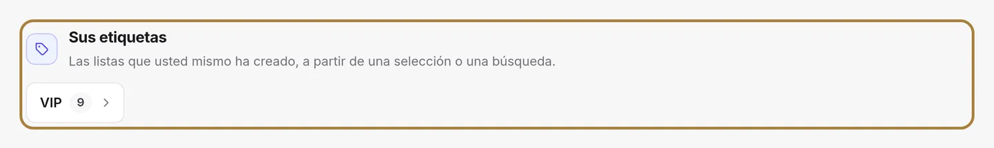Sus etiquetas se convierten en grupos.