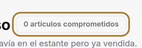Prometido, pero todavía no enviado.