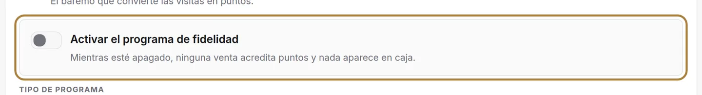Nada se acumula mientras el programa está apagado.