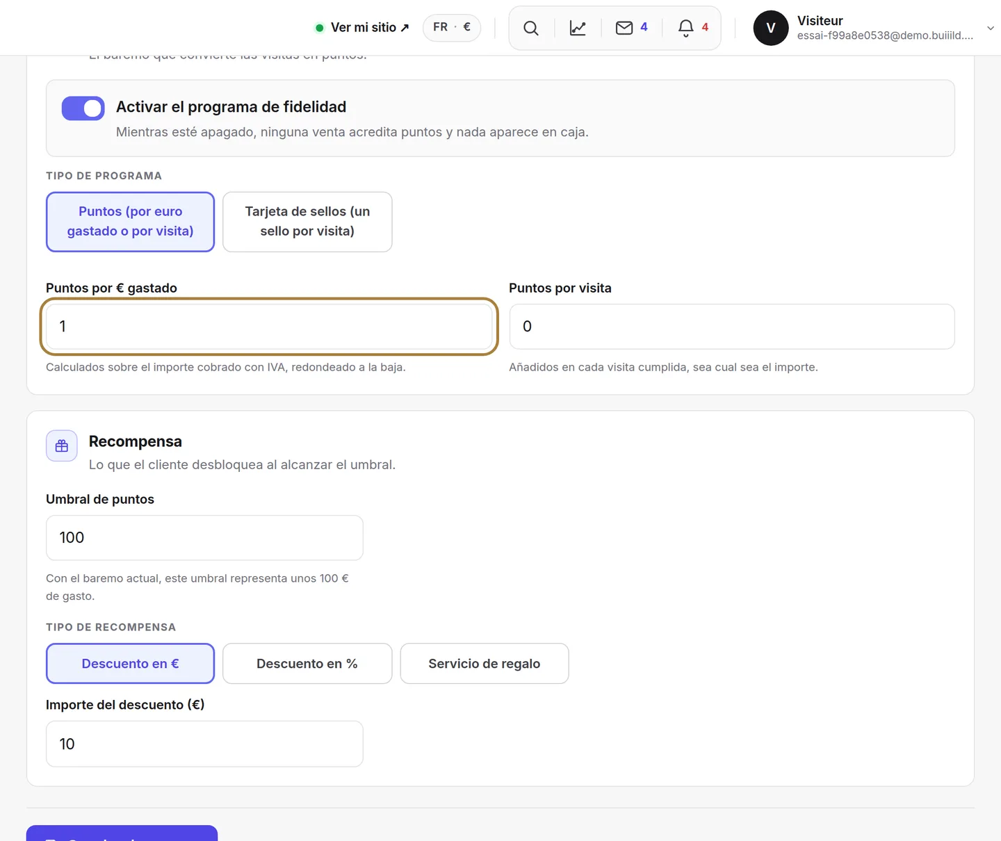 Programa de fidelidad | Buiiild.com