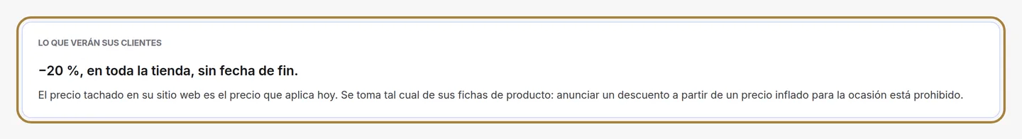 Una campaña: la vista previa escribe lo que verán sus clientas.