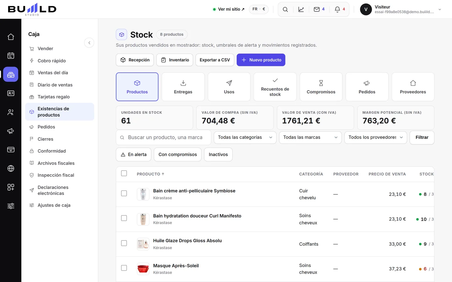 Gestión de stock | Buiiild.com