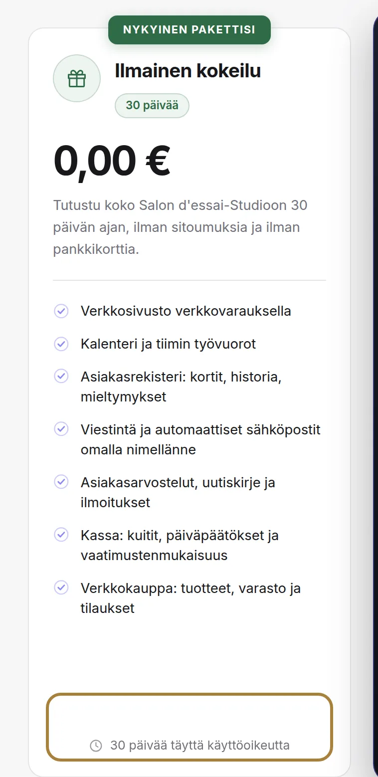 Tilaa tai hallinnoi, Stripessä. | Buiiild.com