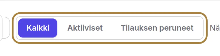 Kaikki, aktiiviset, peruuttaneet. | Buiiild.com