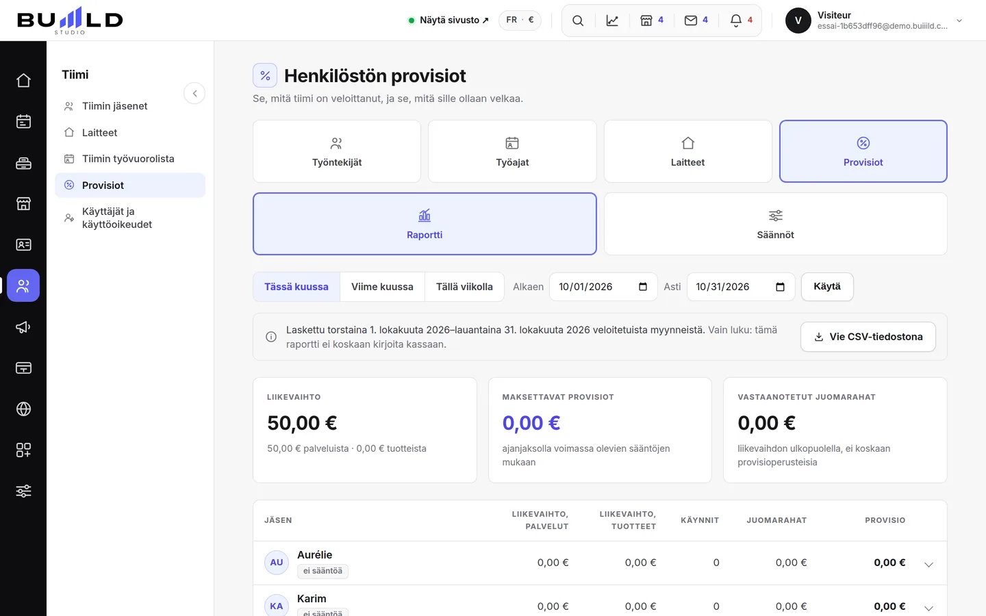 Provisiot: mikä kuuluu kenellekin | Buiiild.com
