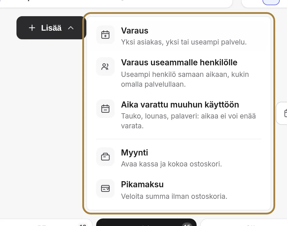 Varauksen luominen | Buiiild.com