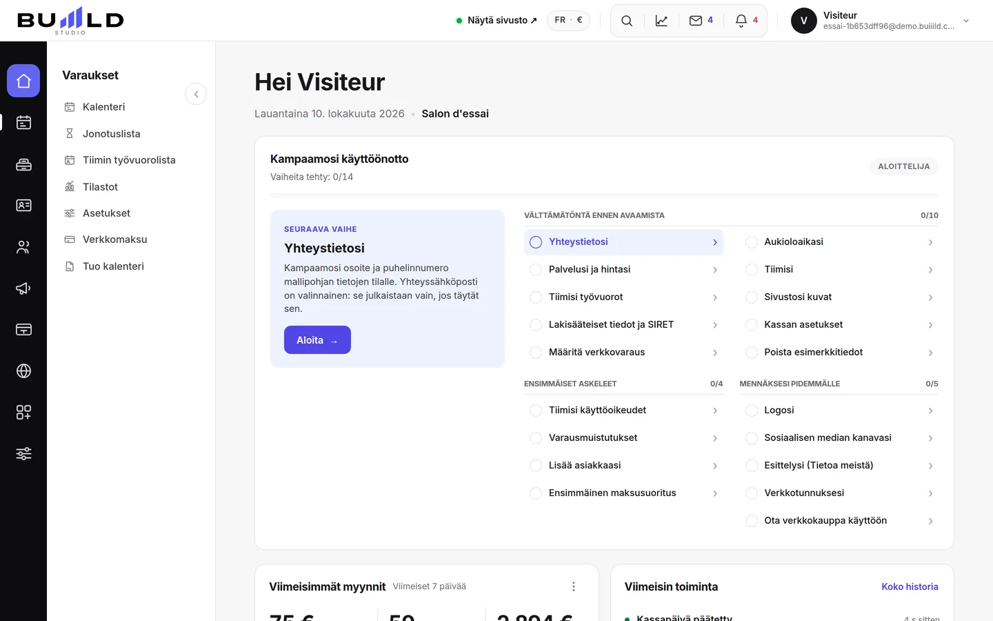 Studiosi kojelauta, avattaessa. | Buiiild.com