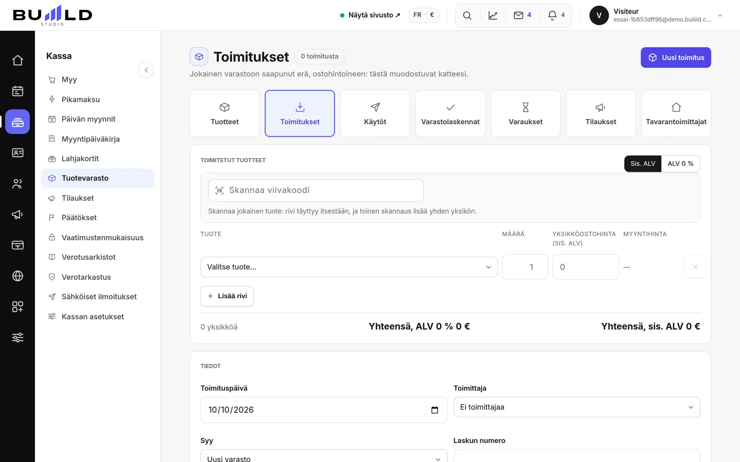 Toimitukset. | Buiiild.com