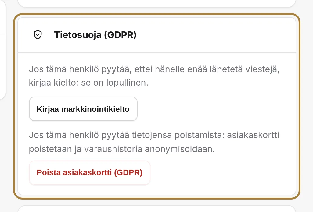 Tietosuoja: markkinointikielto ja tietojen poistaminen. | Buiiild.com