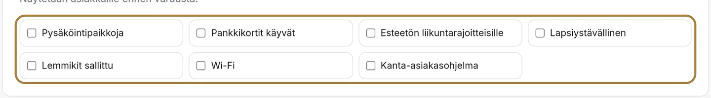 Mukavuutesi: valitse vain ne, jotka sinulla todella on. | Buiiild.com