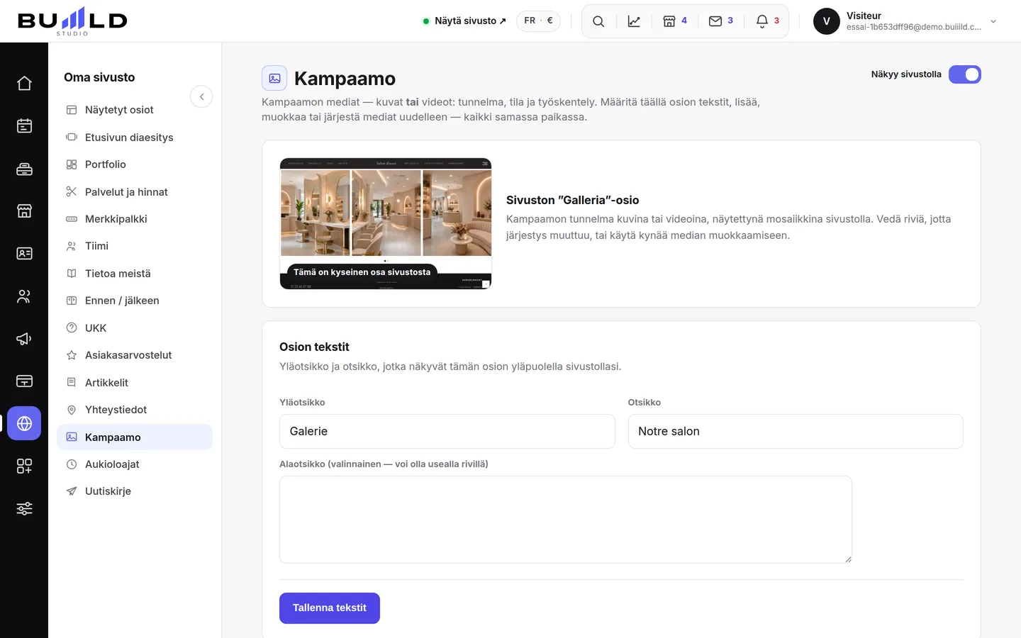 Yrityksen verkkosivut | Buiiild.com